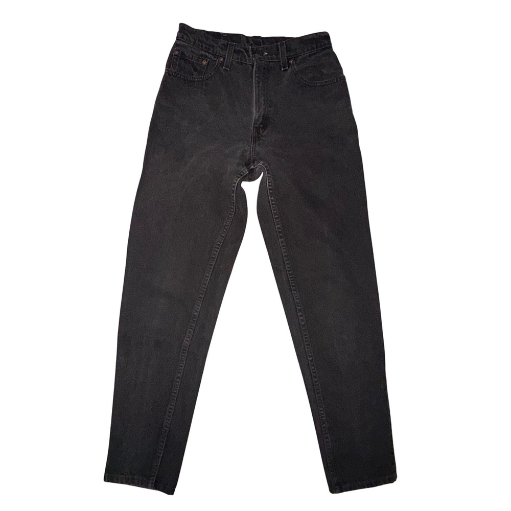 Levi's 550 Jeans 9 Black Relaxed Tapered‎ Leg Vintage 90s Made in USA High Rise